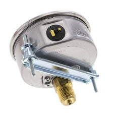 Manomètre à glycérine G1/2 raccord arrière -1 à 15 bar 100mm WIKA