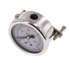Manomètre à glycérine G1/4 raccord arrière -1 à 15 bar 63mm