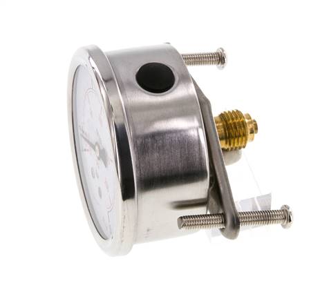 Manomètre à glycérine G1/4 raccord arrière -1 à 15 bar 63mm