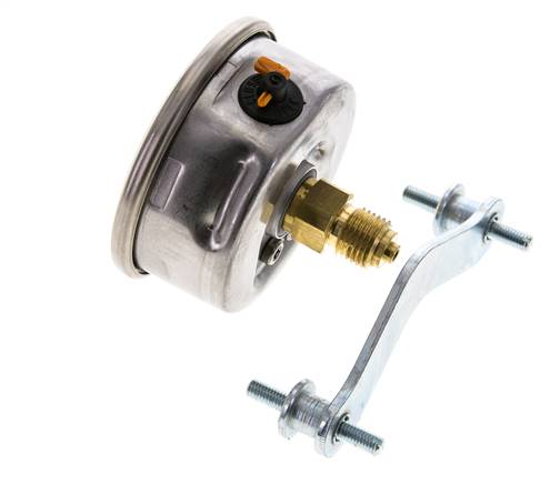 Manomètre à glycérine G1/4 raccord arrière -1 à 15 bar 63mm WIKA
