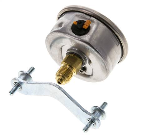 Manomètre à glycérine G1/4 raccord arrière -1 à 15 bar 63mm WIKA