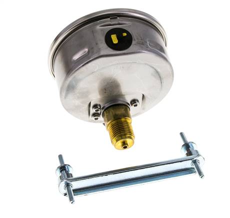 Manomètre à glycérine G1/2 raccord arrière -1 à 3 bar 100mm WIKA