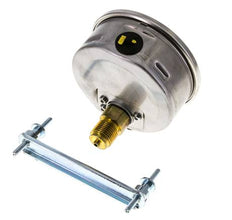 Manomètre à glycérine G1/2 raccord arrière -1 à 3 bar 100mm WIKA