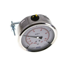 Manomètre à glycérine G1/2 raccord arrière -1 à 3 bar 100mm WIKA
