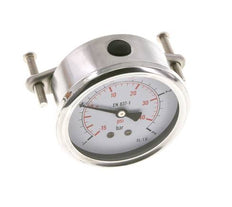 Manomètre à glycérine G1/4 raccord arrière -1 à 3 bar 63mm