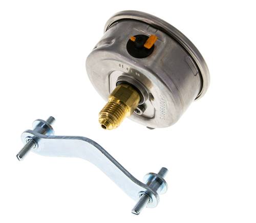 Manomètre à glycérine G1/4 raccord arrière -1 à 3 bar 63mm WIKA