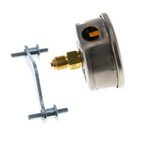 Manomètre à glycérine G1/4 raccord arrière -1 à 3 bar 63mm WIKA