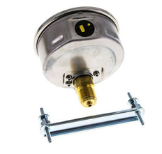 Manomètre à glycérine G1/2 raccord arrière -1 à 5 bar 100mm WIKA