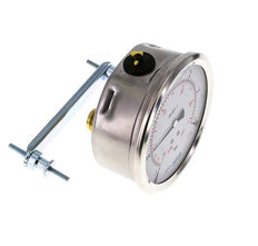 Manomètre à glycérine G1/2 raccord arrière -1 à 5 bar 100mm WIKA