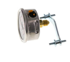 Manomètre à glycérine G1/4 raccord arrière -1 à 5 bar 63mm WIKA