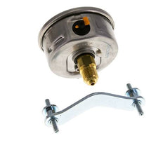 Manomètre à glycérine G1/4 raccord arrière -1 à 5 bar 63mm WIKA