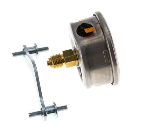 Manomètre à glycérine G1/4 raccord arrière -1 à 5 bar 63mm WIKA