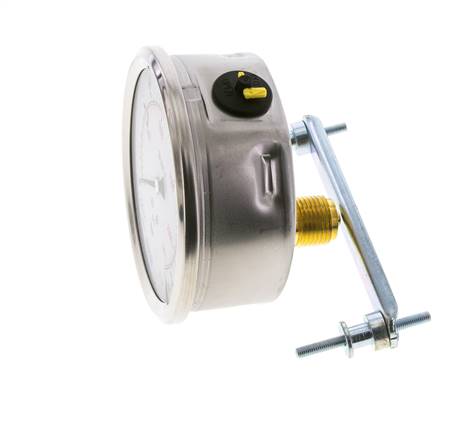 Manomètre à glycérine G1/2 raccord arrière 0 à 160 bar 100mm WIKA