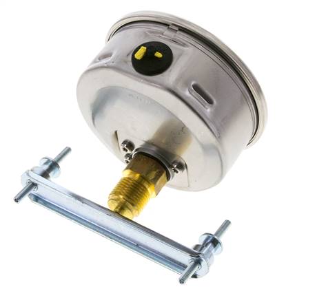 Manomètre à glycérine G1/2 raccord arrière 0 à 160 bar 100mm WIKA