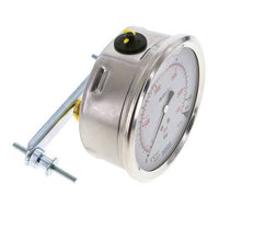 Manomètre à glycérine G1/2 raccord arrière 0 à 160 bar 100mm WIKA