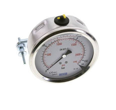 Manomètre à glycérine G1/2 raccord arrière 0 à 160 bar 100mm WIKA