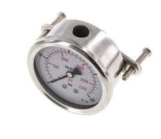 Manomètre à glycérine G1/4 raccord arrière 0 à 160 bar 63mm