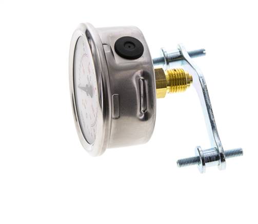 Manomètre à glycérine G1/4 raccord arrière 0 à 160 bar 63mm WIKA