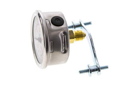 Manomètre à glycérine G1/4 raccord arrière 0 à 160 bar 63mm WIKA