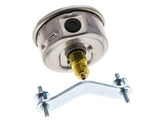 Manomètre à glycérine G1/4 raccord arrière 0 à 160 bar 63mm WIKA