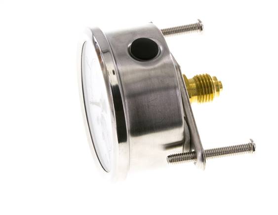 Manomètre à glycérine G1/4 raccord arrière 0 à 1 bar 63mm