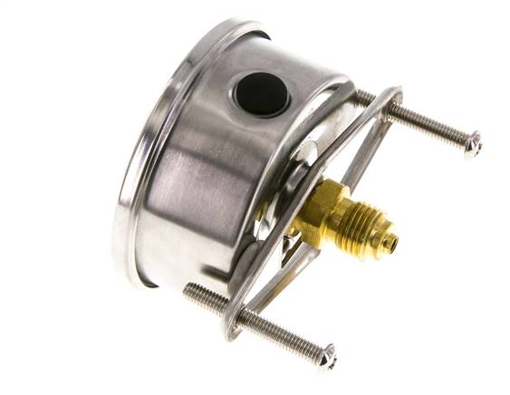 Manomètre à glycérine G1/4 raccord arrière 0 à 1 bar 63mm