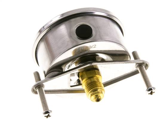 Manomètre à glycérine G1/4 raccord arrière 0 à 1 bar 63mm