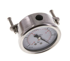 Manomètre à glycérine G1/4 raccord arrière -1 à 0 bar 63mm