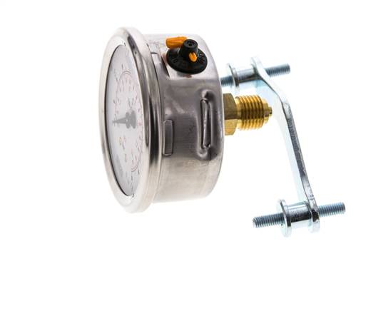 Manomètre à glycérine G1/4 raccord arrière 0 à 1 bar 63mm WIKA