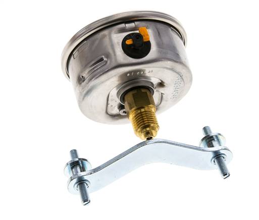 Manomètre à glycérine G1/4 raccord arrière 0 à 1 bar 63mm WIKA