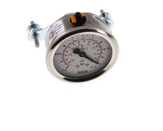 Manomètre à glycérine G1/4 raccord arrière -1 à 0 bar 63mm WIKA