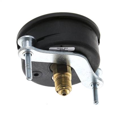 Manomètre à glycérine en plastique G1/4 raccord arrière 0 à 1 bar 63mm WIKA
