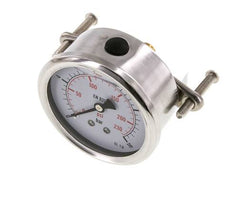Manomètre à glycérine G1/4 raccord arrière 0 à 16 bar 63mm