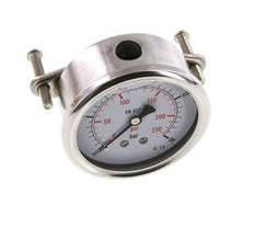 Manomètre à glycérine G1/4 raccord arrière 0 à 16 bar 63mm