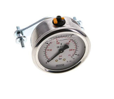 Manomètre à glycérine G1/4 raccord arrière 0 à 16 bar 63mm WIKA