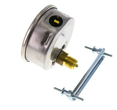 Manomètre à glycérine G1/2 raccord arrière -1 à 9 bar 100mm WIKA