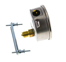 Manomètre à glycérine G1/2 raccord arrière -1 à 9 bar 100mm WIKA
