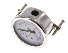 Manomètre à glycérine G1/4 raccord arrière -1 à 9 bar 63mm