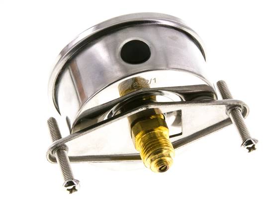Manomètre à glycérine G1/4 raccord arrière -1 à 9 bar 63mm