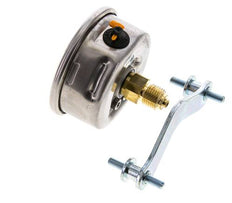 Manomètre à glycérine G1/4 raccord arrière -1 à 9 bar 63mm WIKA