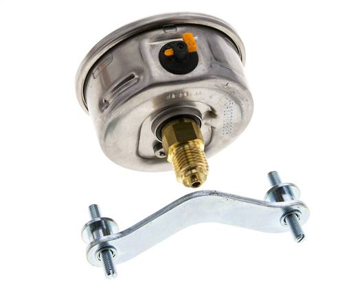 Manomètre à glycérine G1/4 raccord arrière -1 à 9 bar 63mm WIKA