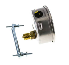 Manomètre à glycérine G1/2 raccord arrière 0 à 2,5 bar 100mm WIKA