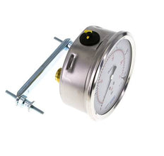 Manomètre à glycérine G1/2 raccord arrière 0 à 2,5 bar 100mm WIKA