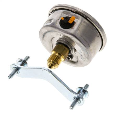 Manomètre à glycérine G1/4 raccord arrière 0 à 2,5 bar 63mm WIKA