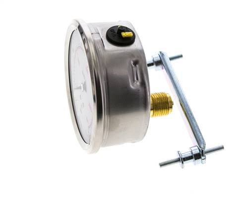 Manomètre à glycérine G1/2 raccord arrière 0 à 250 bar 100mm WIKA