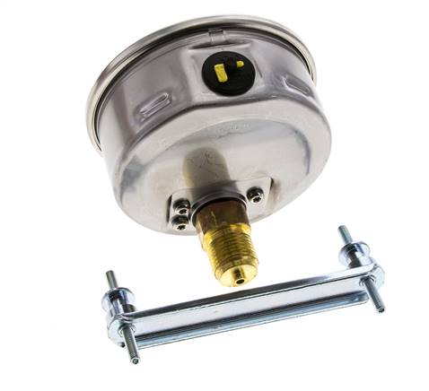 Manomètre à glycérine G1/2 raccord arrière 0 à 250 bar 100mm WIKA