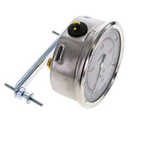 Manomètre à glycérine G1/2 raccord arrière 0 à 250 bar 100mm WIKA