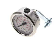 Manomètre à glycérine G1/4 raccord arrière 0 à 250 bar 63mm WIKA