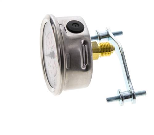 Manomètre à glycérine G1/4 raccord arrière 0 à 250 bar 63mm WIKA