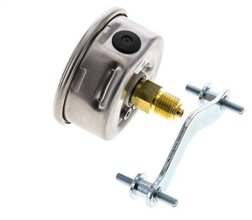 Manomètre à glycérine G1/4 raccord arrière 0 à 250 bar 63mm WIKA